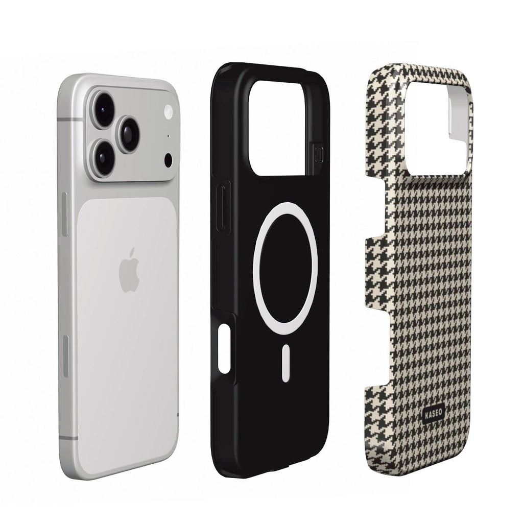 Houndstooth MagSafe phone case - MagSafe layers