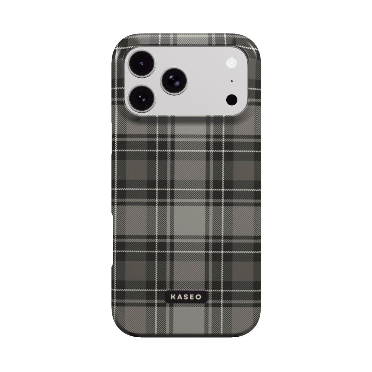 Grey Tartan MagSafe phone case
