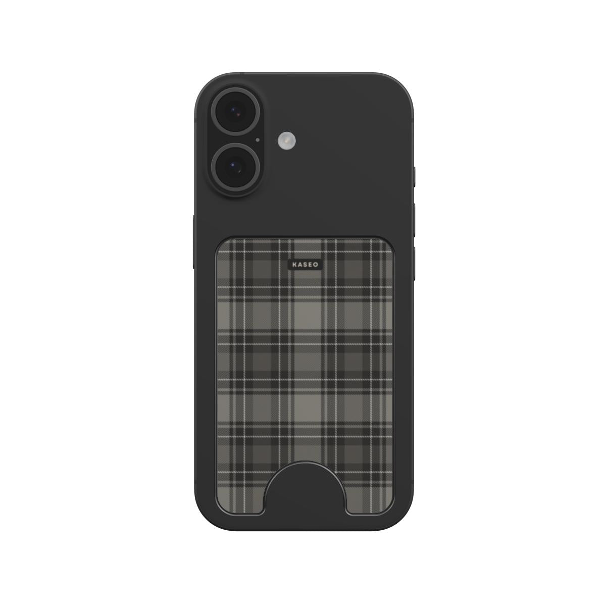 Grey Tartan - Magnetic Wallet
