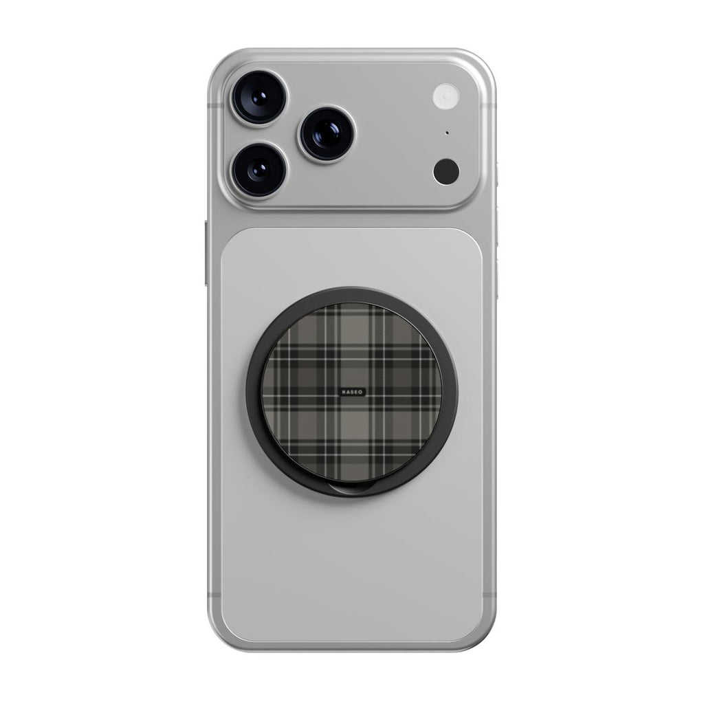 Grey Tartan - Magnetic Phone Grip