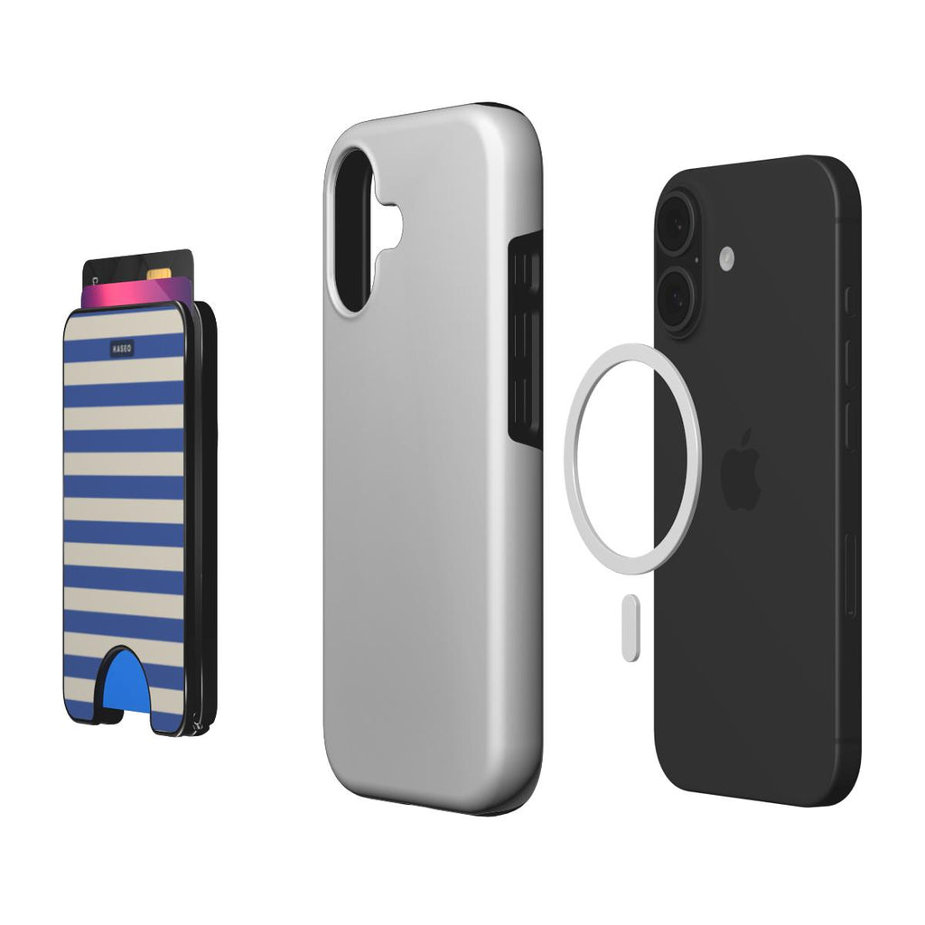 Harbour Stripe - Magnetic Wallet