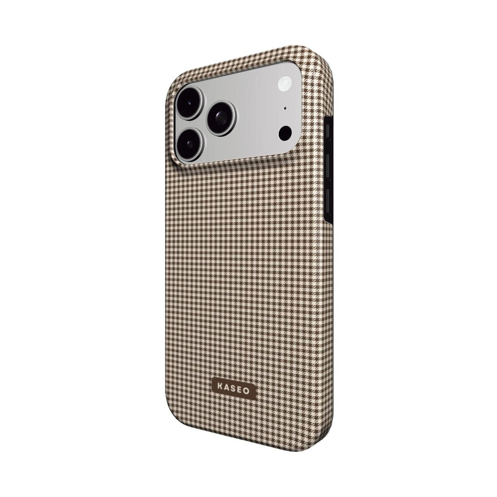 Shepherd's Check MagSafe phone case - angle