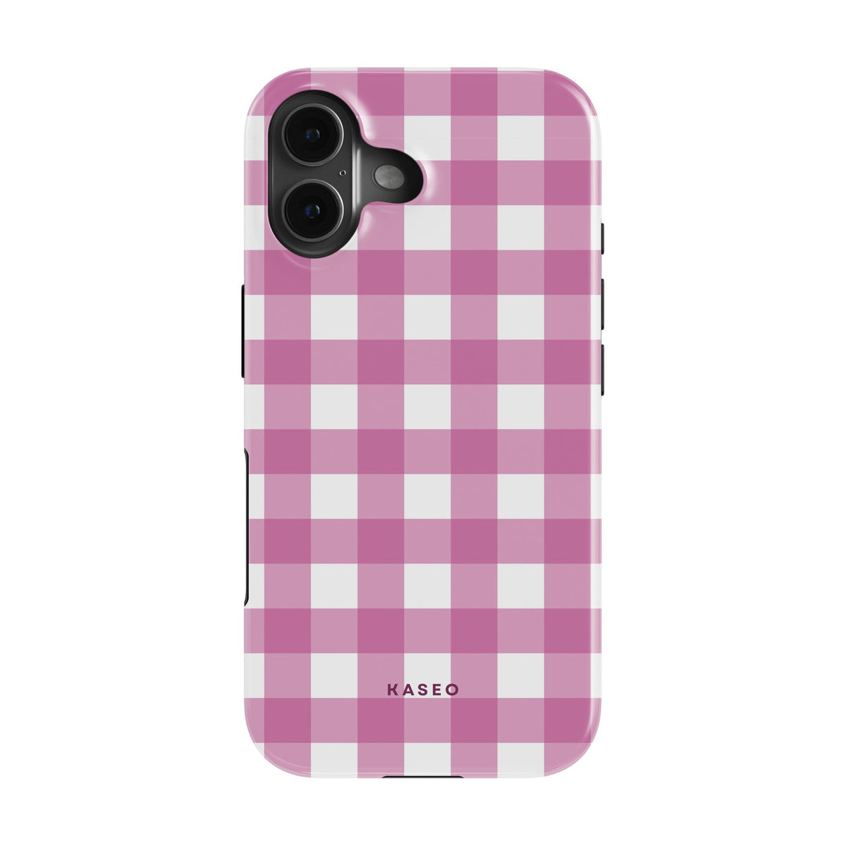 Gingham Pink case - iPhone 16 Plus