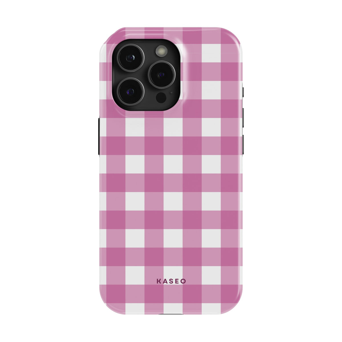 Gingham Pink case - iPhone 14 Pro Max