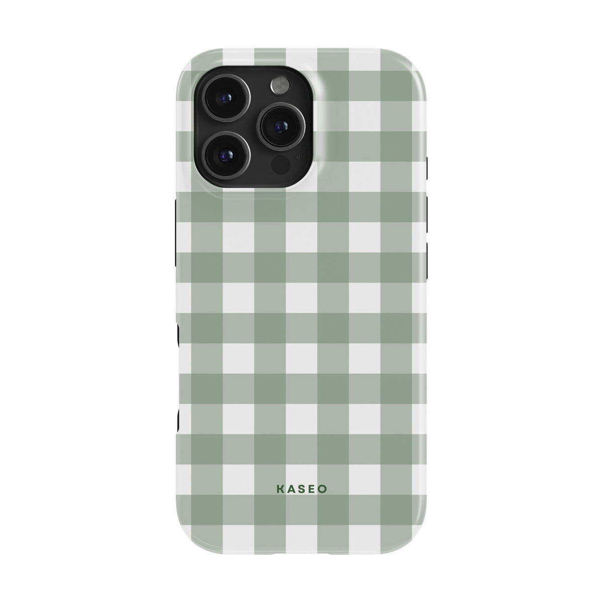 Gingham Sage case - iPhone 16 Pro Max