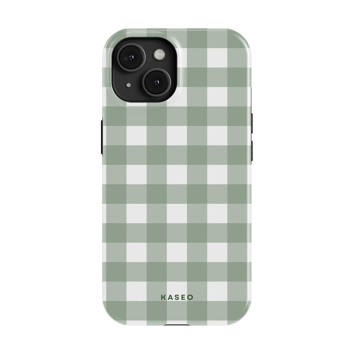 Gingham Sage case - iPhone 15