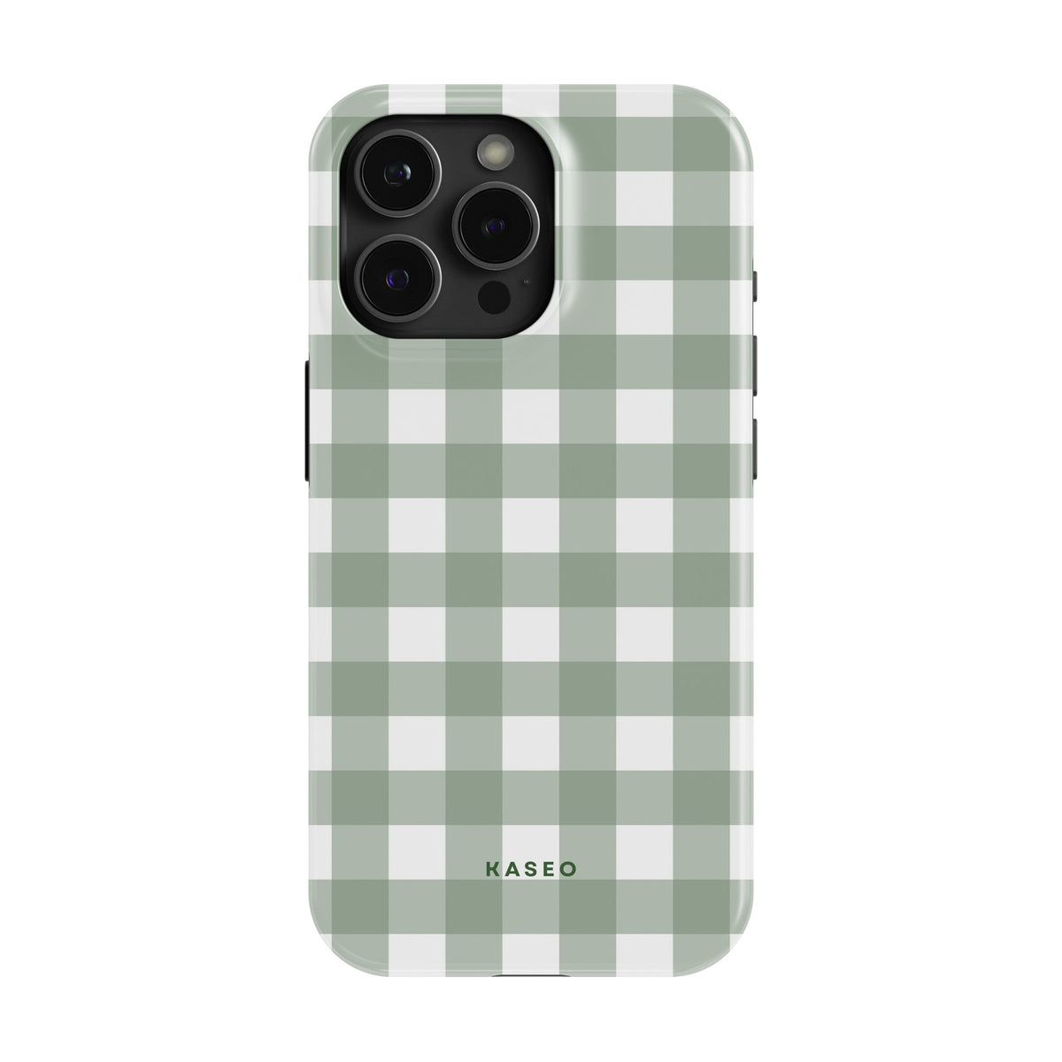 Gingham Sage case - iPhone 15 Pro Max