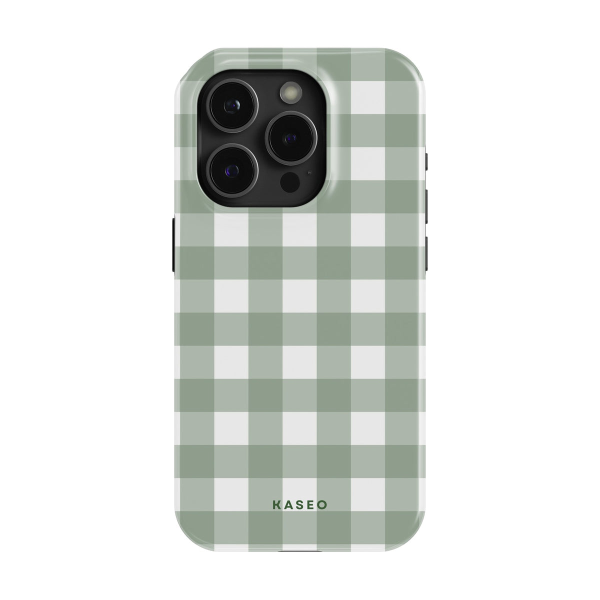 Gingham Sage case - iPhone 14 Pro