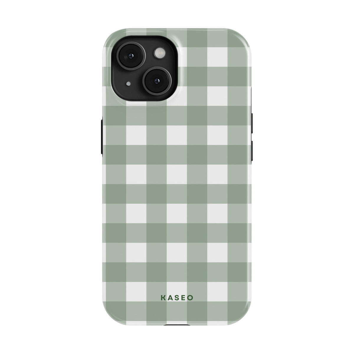 Gingham Sage case - iPhone 13 Mini