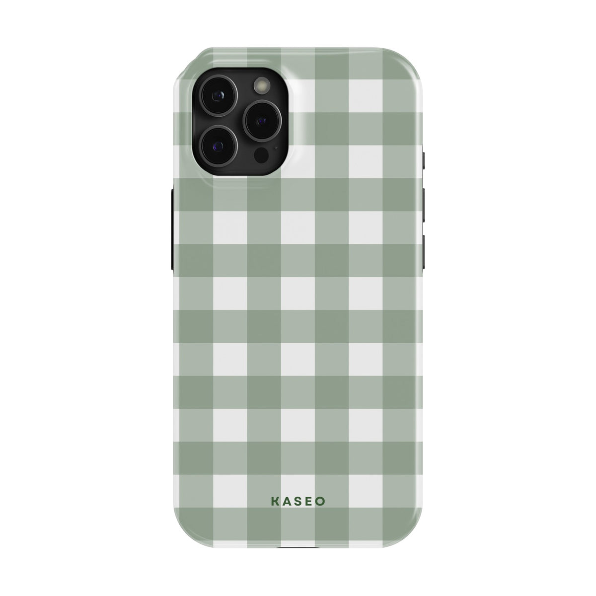 Gingham Sage case - iPhone 12 Pro