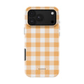 Gingham Yellow case - iPhone 18 Pro