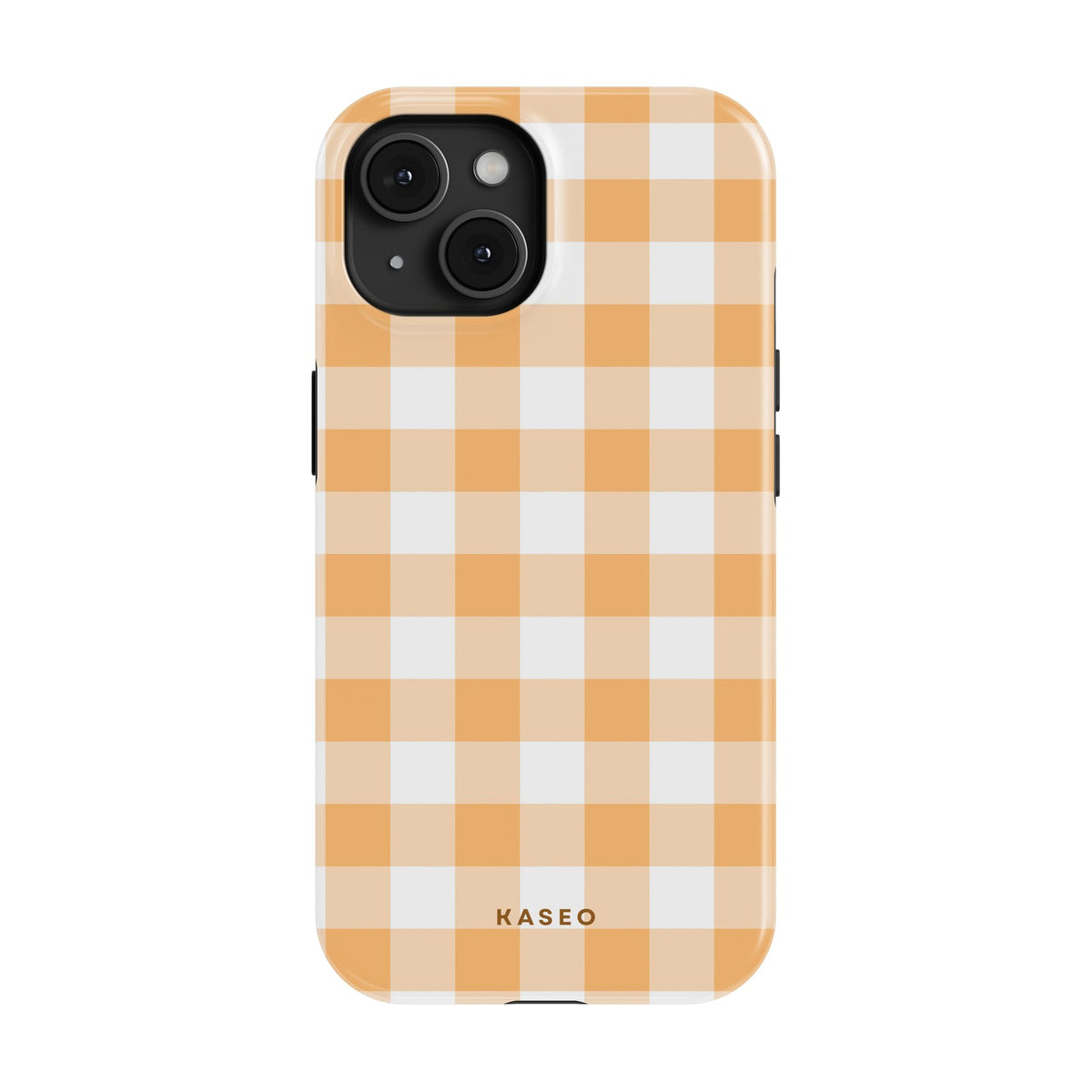 Gingham Yellow case - iPhone 15