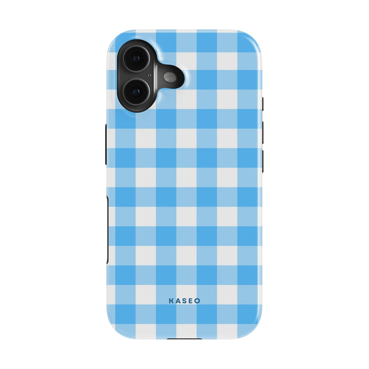 Gingham Sky Blue case - iPhone 16 Plus