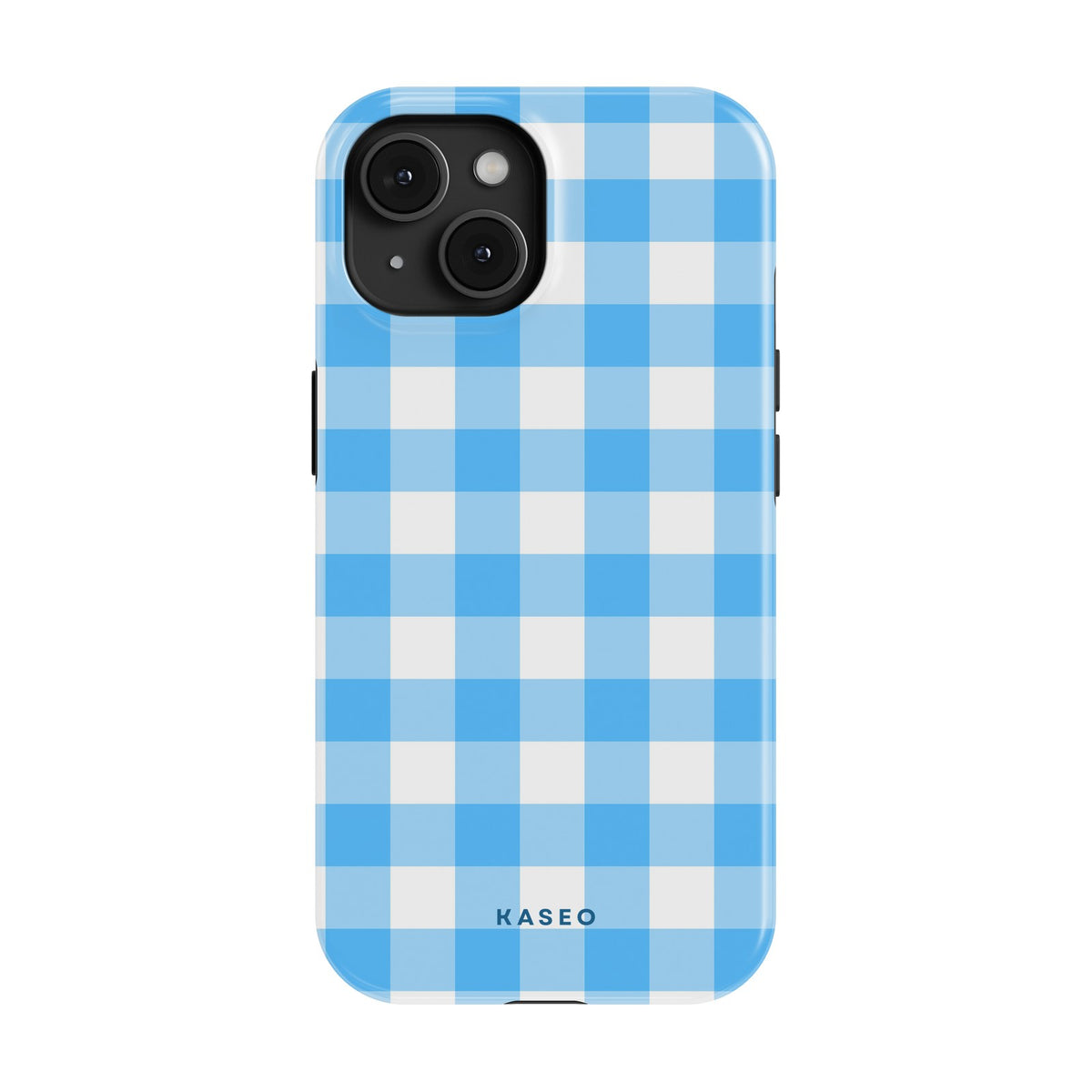Gingham Sky Blue case - iPhone 15