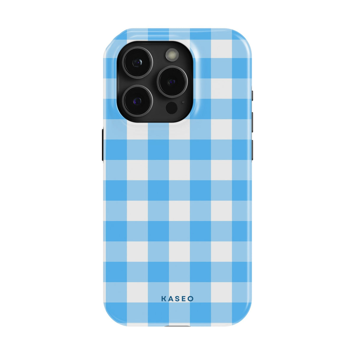 Gingham Sky Blue case - iPhone 14 Pro