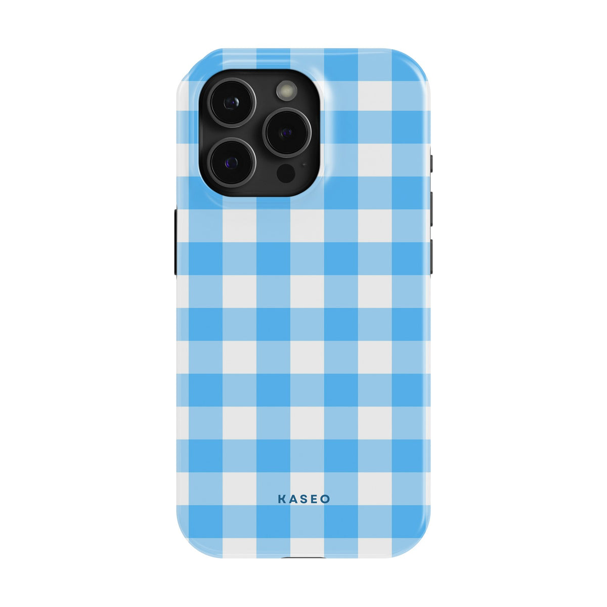 Gingham Sky Blue case - iPhone 14 Pro Max