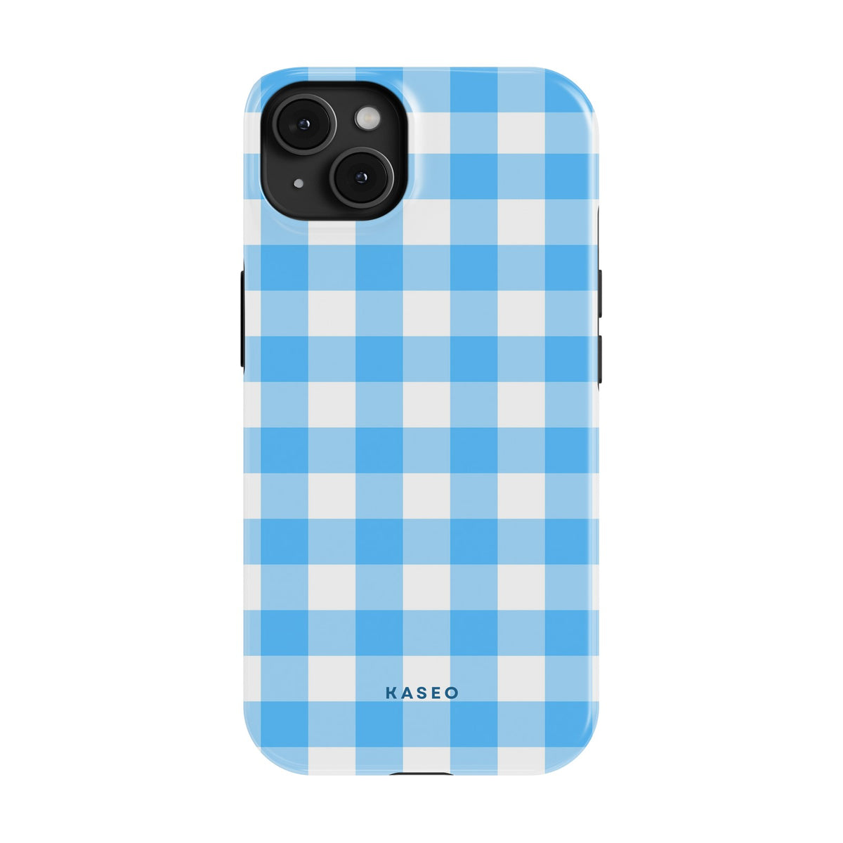 Gingham Sky Blue case - iPhone 14 Plus