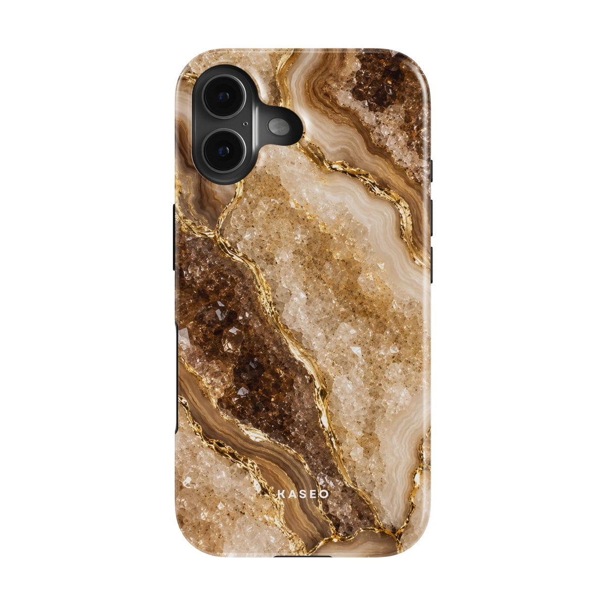 Brown Marble case - iPhone 16 Plus