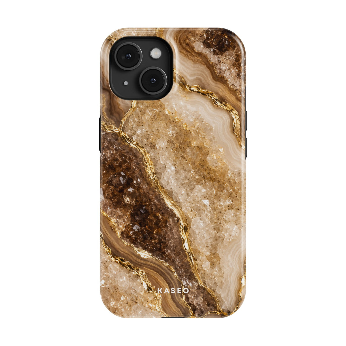 Brown Marble case - iPhone 15