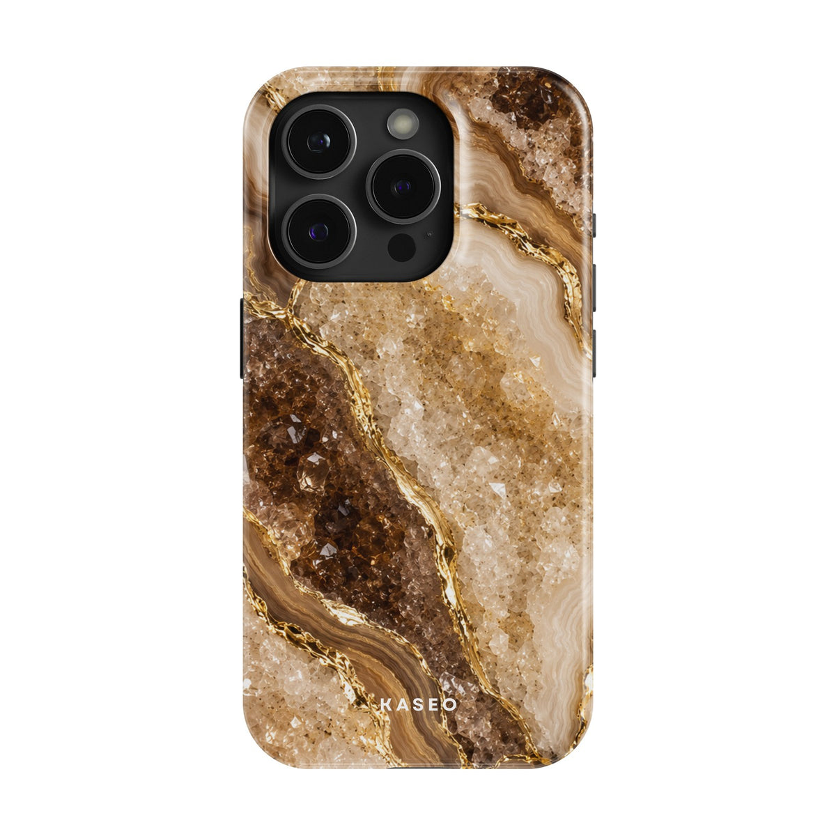 Brown Marble case - iPhone 15 Pro