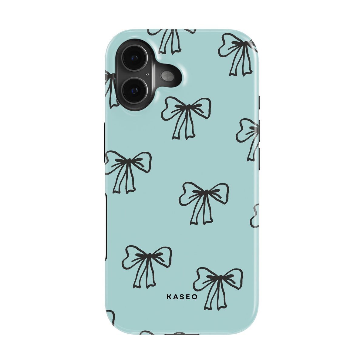 Bow Blue case - iPhone 16 Plus