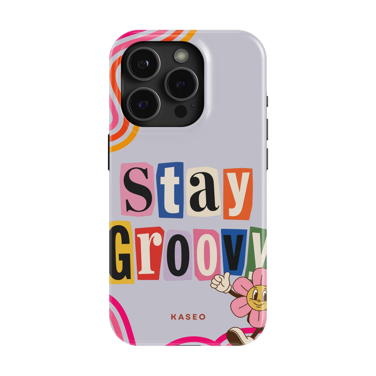 Stay Groovy (Pink Edition) case - iPhone 15 Pro