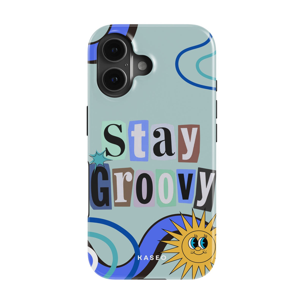 Stay Groovy (Blue Edition) case - iPhone 17