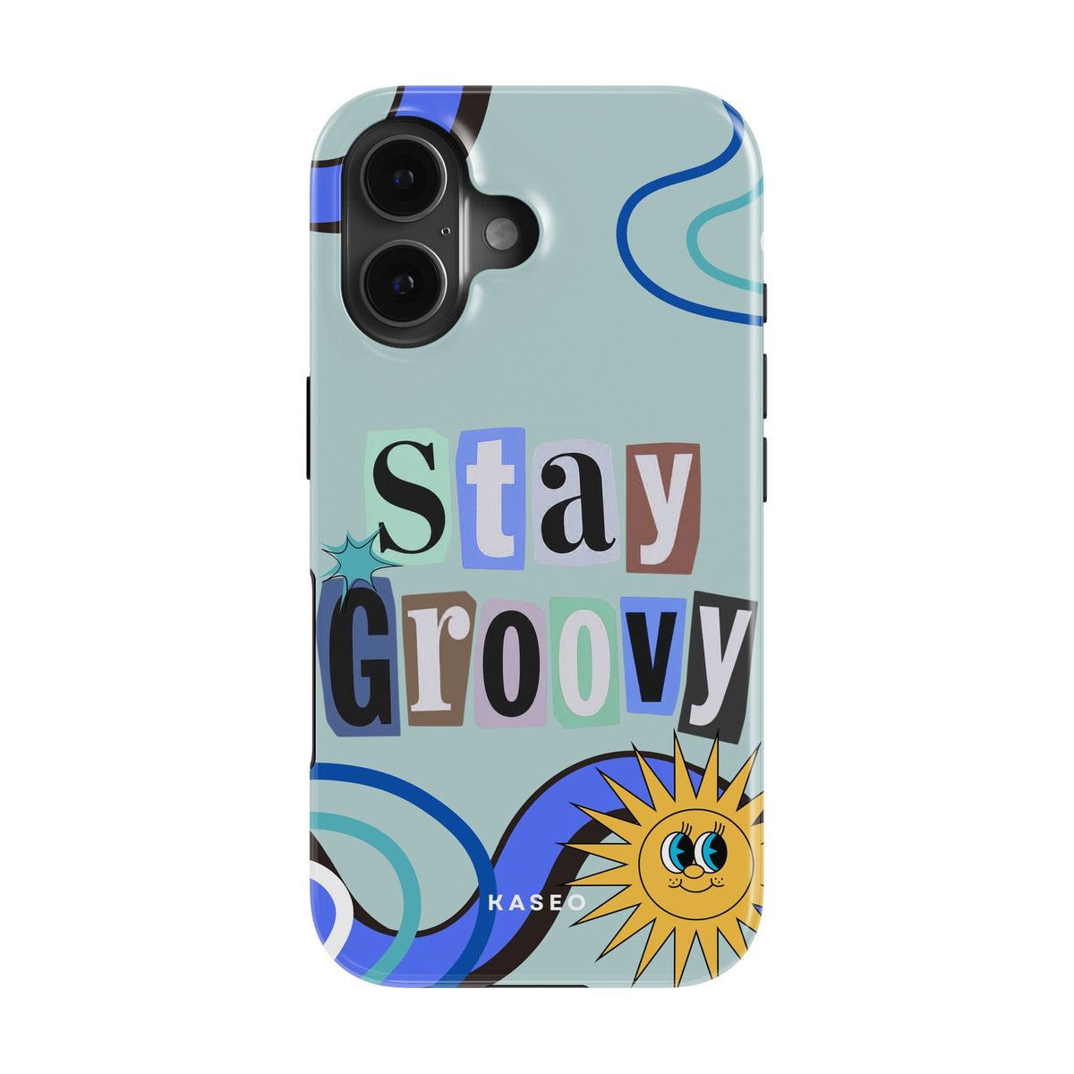 Stay Groovy (Blue Edition) case - iPhone 16