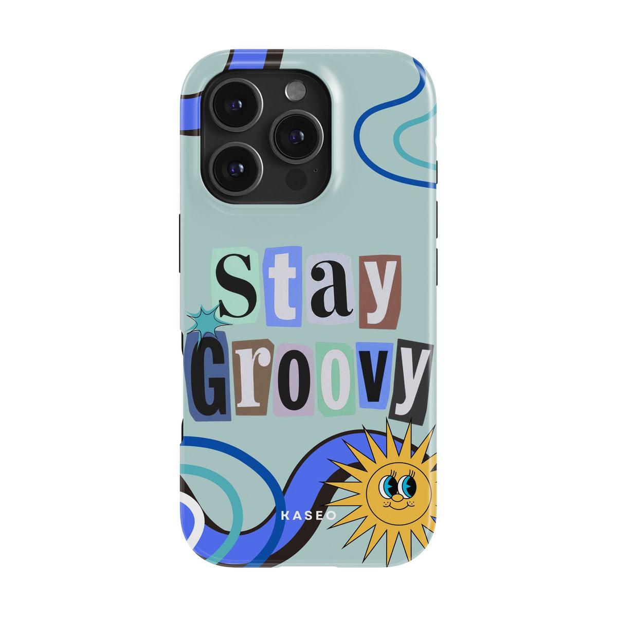 Stay Groovy (Blue Edition) case - iPhone 16 Pro