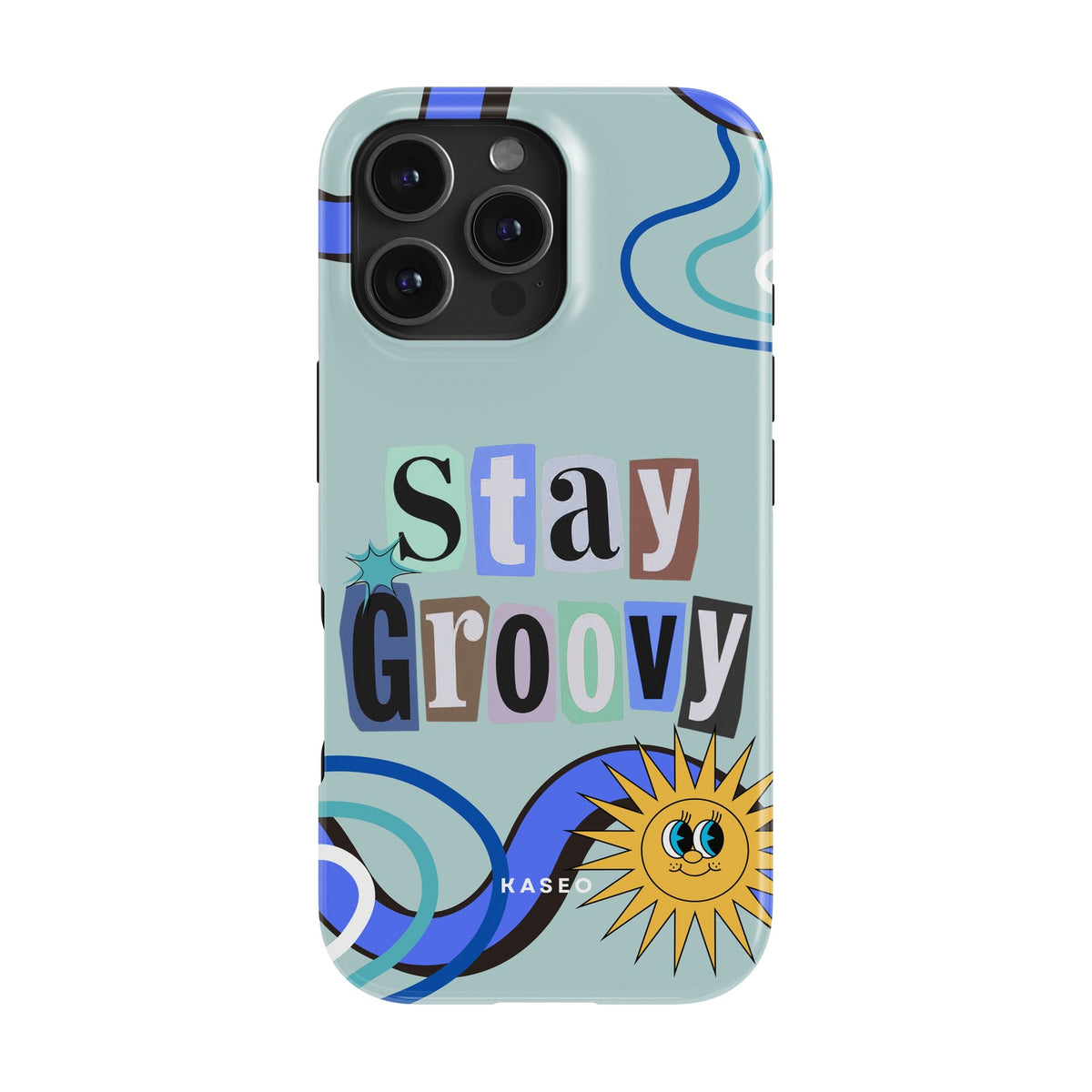 Stay Groovy (Blue Edition) case - iPhone 16 Pro Max