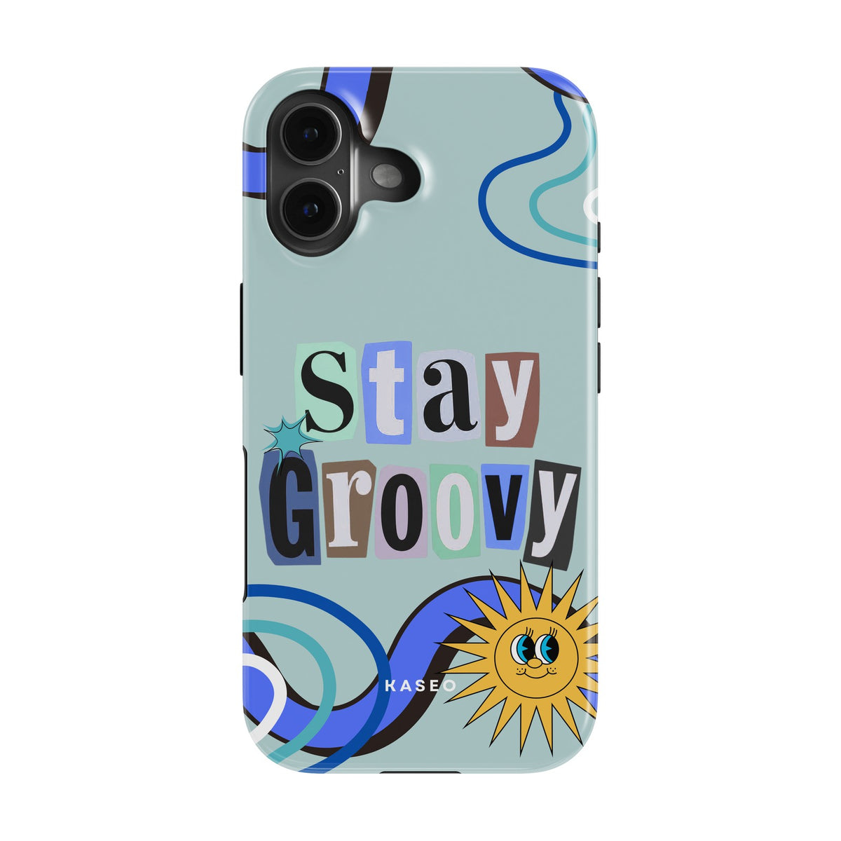 Stay Groovy (Blue Edition) case - iPhone 16 Plus