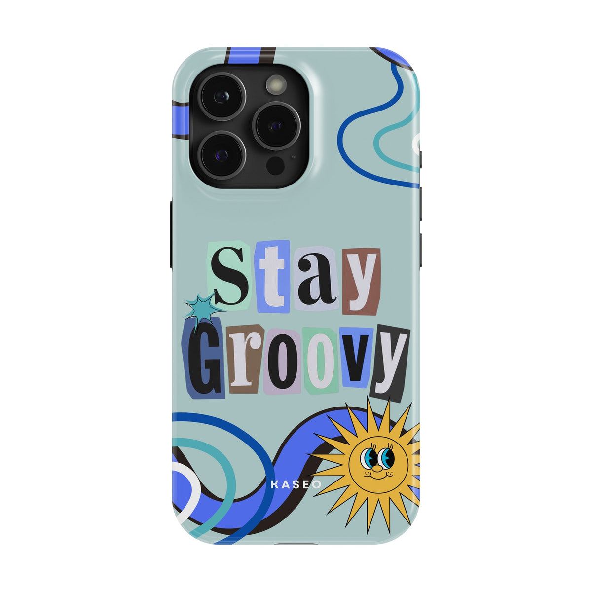 Stay Groovy (Blue Edition) case - iPhone 15 Pro Max