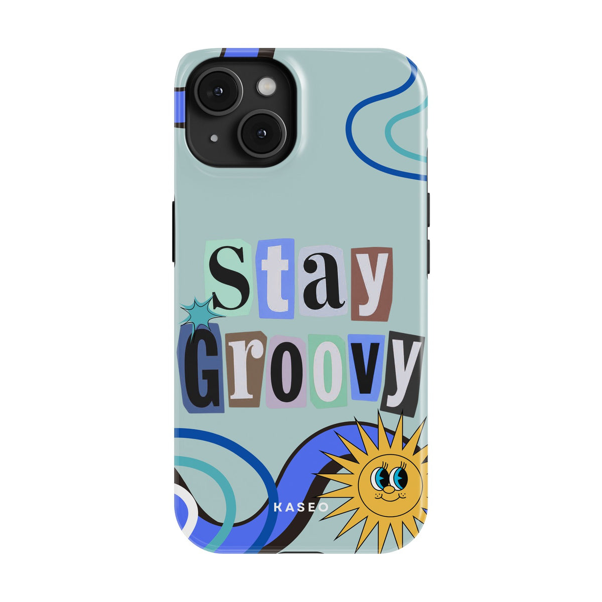 Stay Groovy (Blue Edition) case - iPhone 14