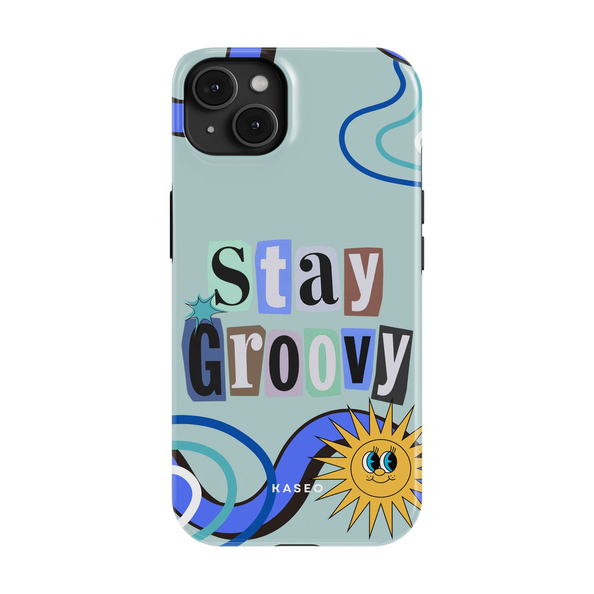 Stay Groovy (Blue Edition) case - iPhone 14 Plus