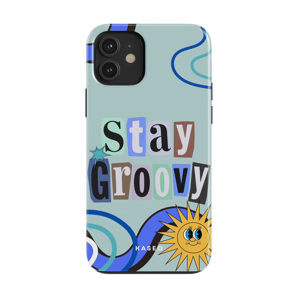 Stay Groovy (Blue Edition) case - iPhone 12