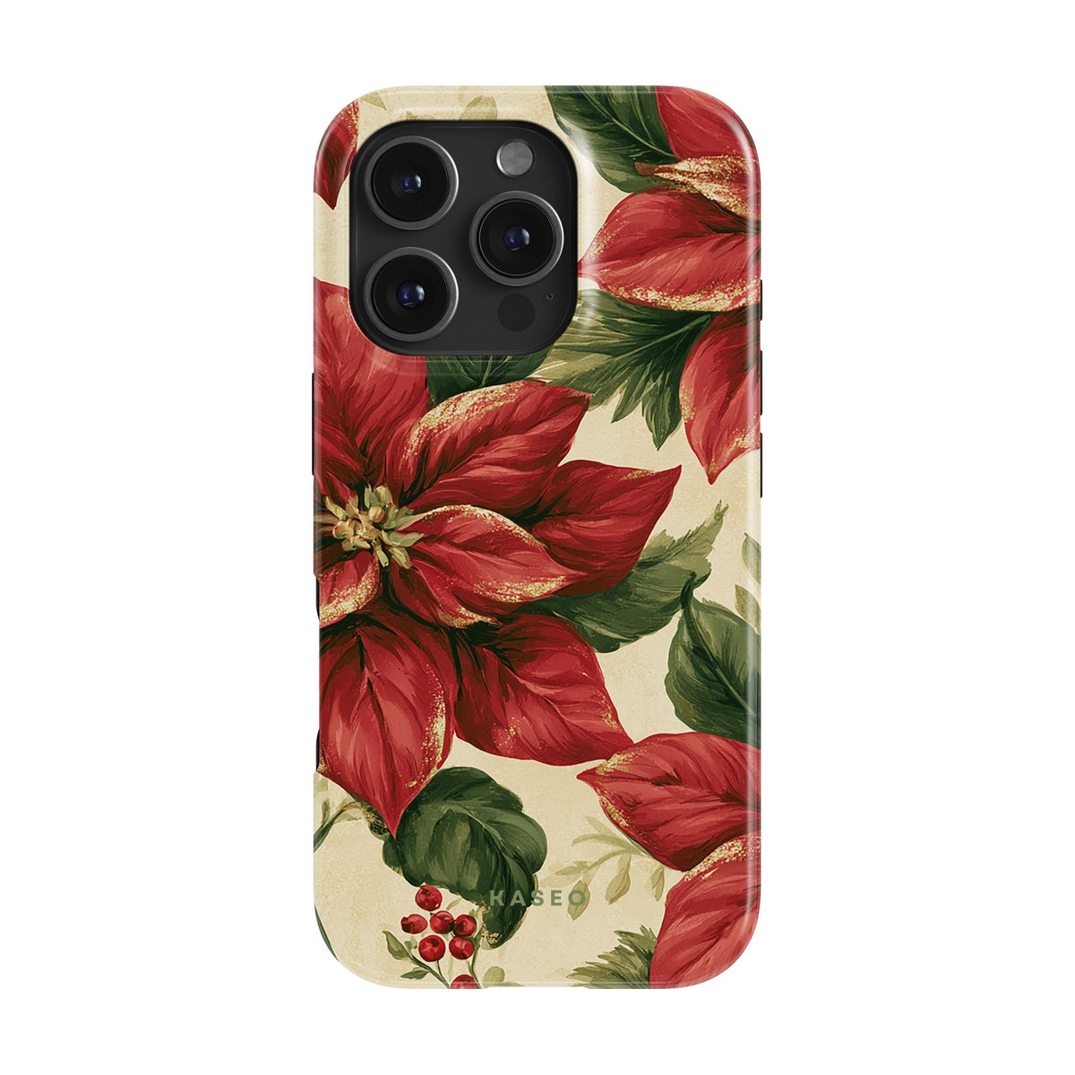Poinsettia case - iPhone 16 Pro