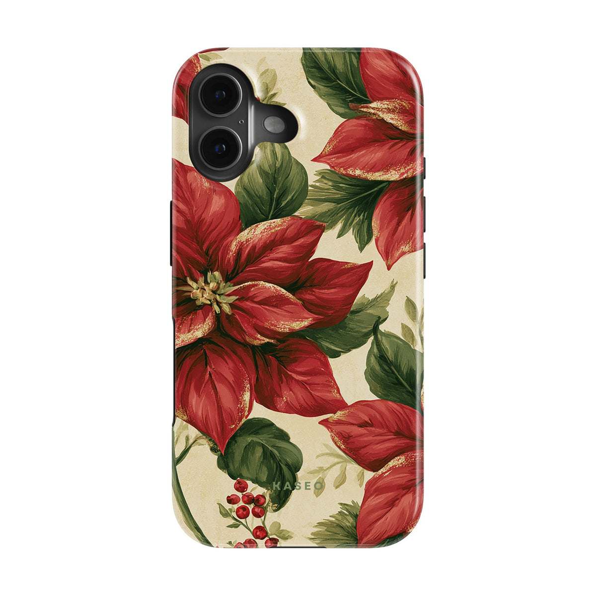 Poinsettia case - iPhone 16 Plus