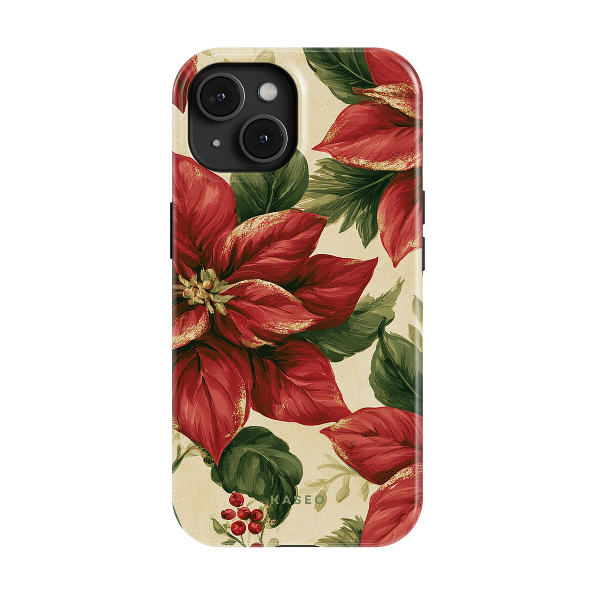Poinsettia case - iPhone 15
