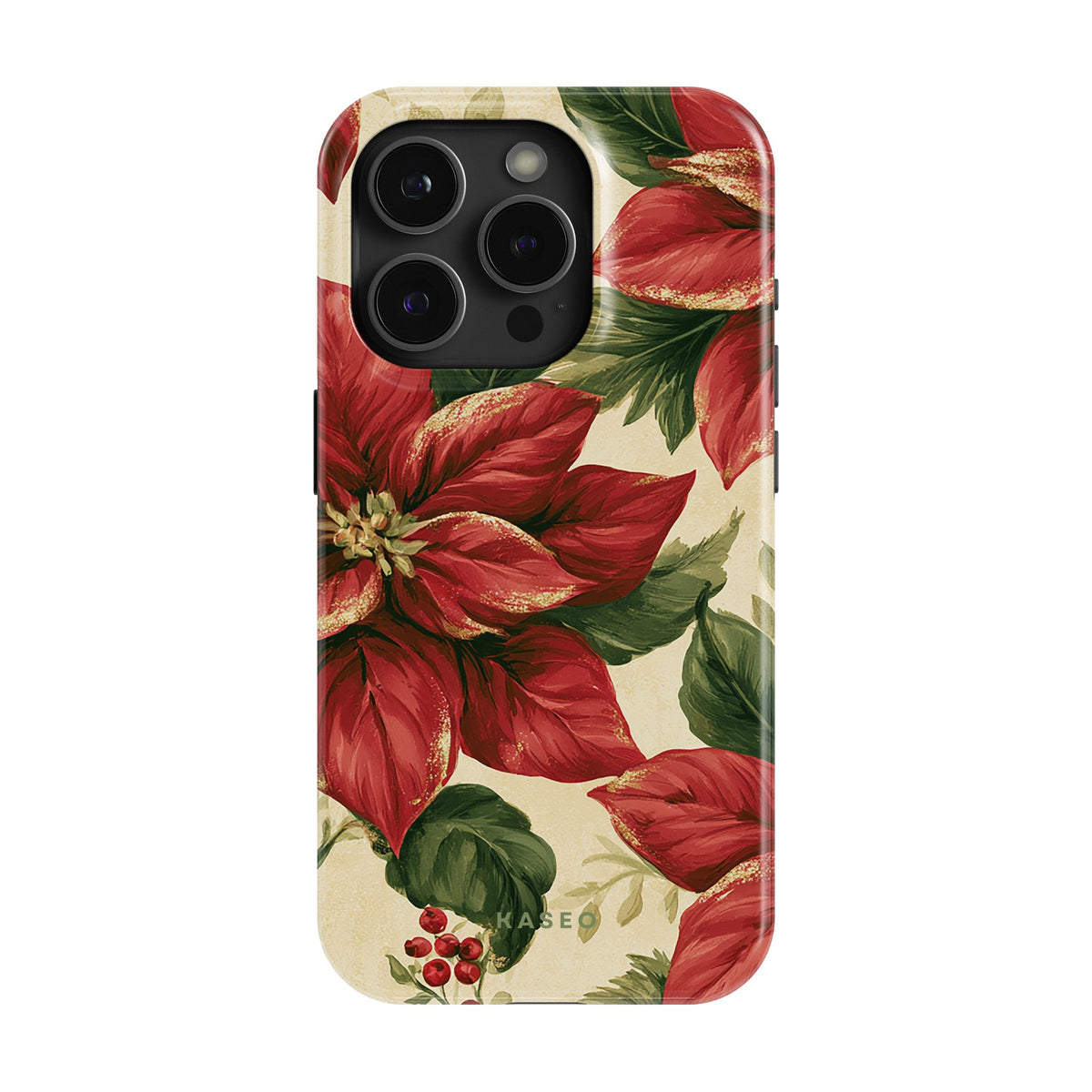 Poinsettia case - iPhone 15 Pro
