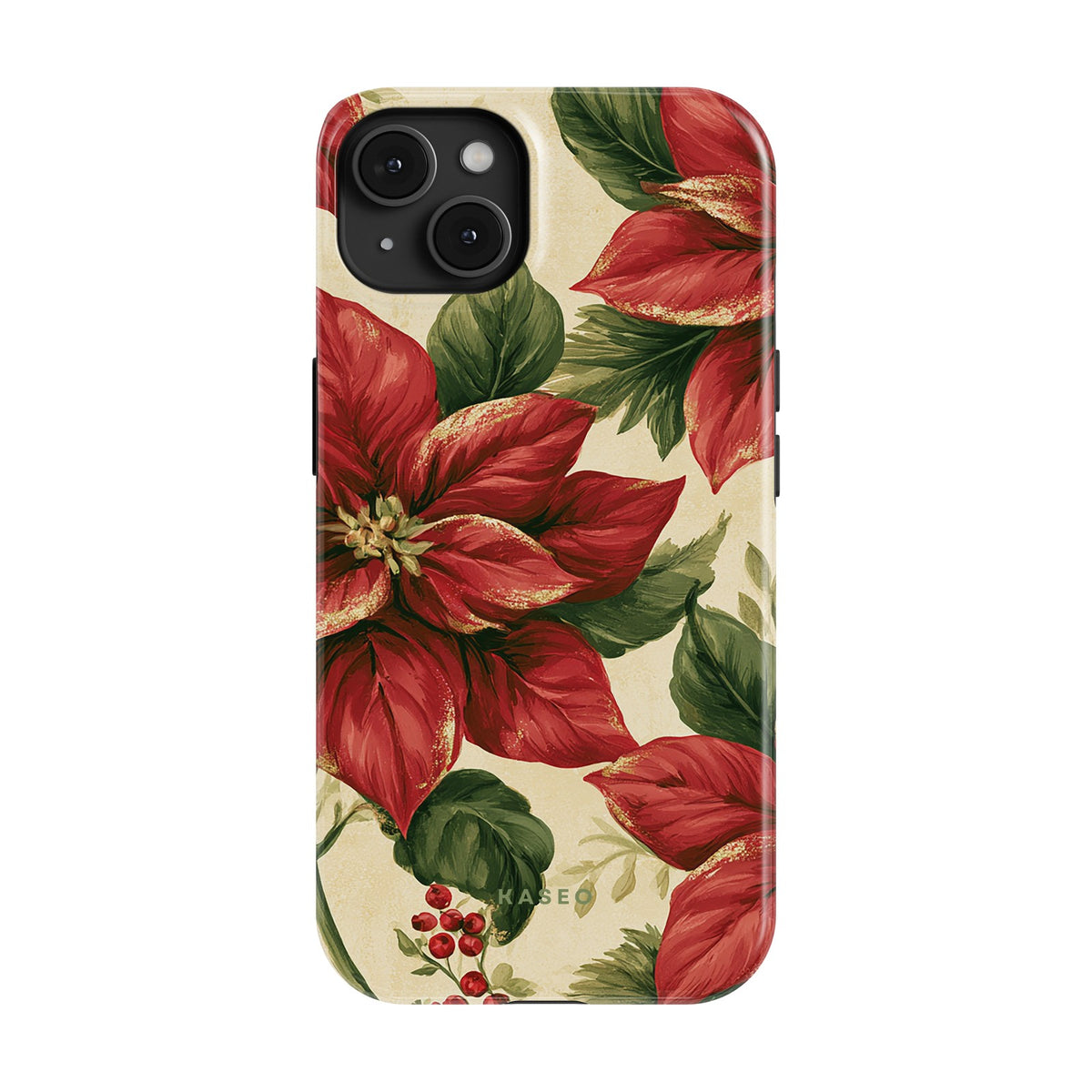 Poinsettia case - iPhone 15 Plus