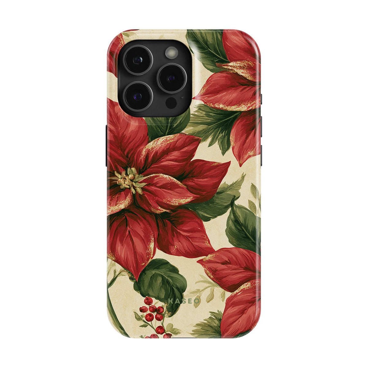Poinsettia case - iPhone 15 Pro Max