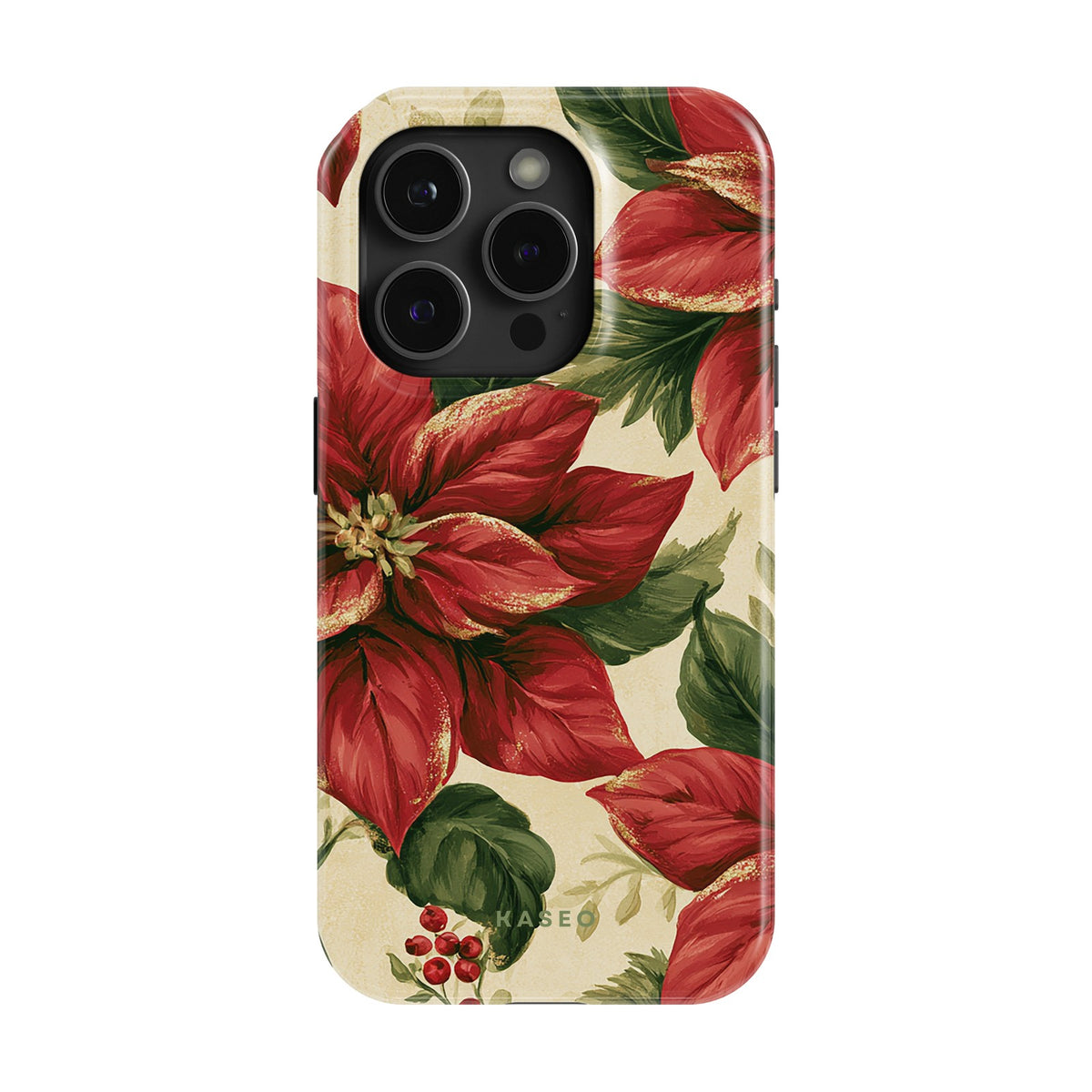 Poinsettia case - iPhone 14 Pro