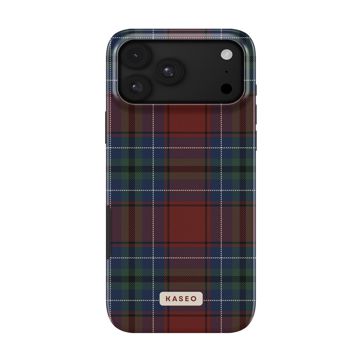 Burgundy Tartan case - iPhone 18 Pro Max