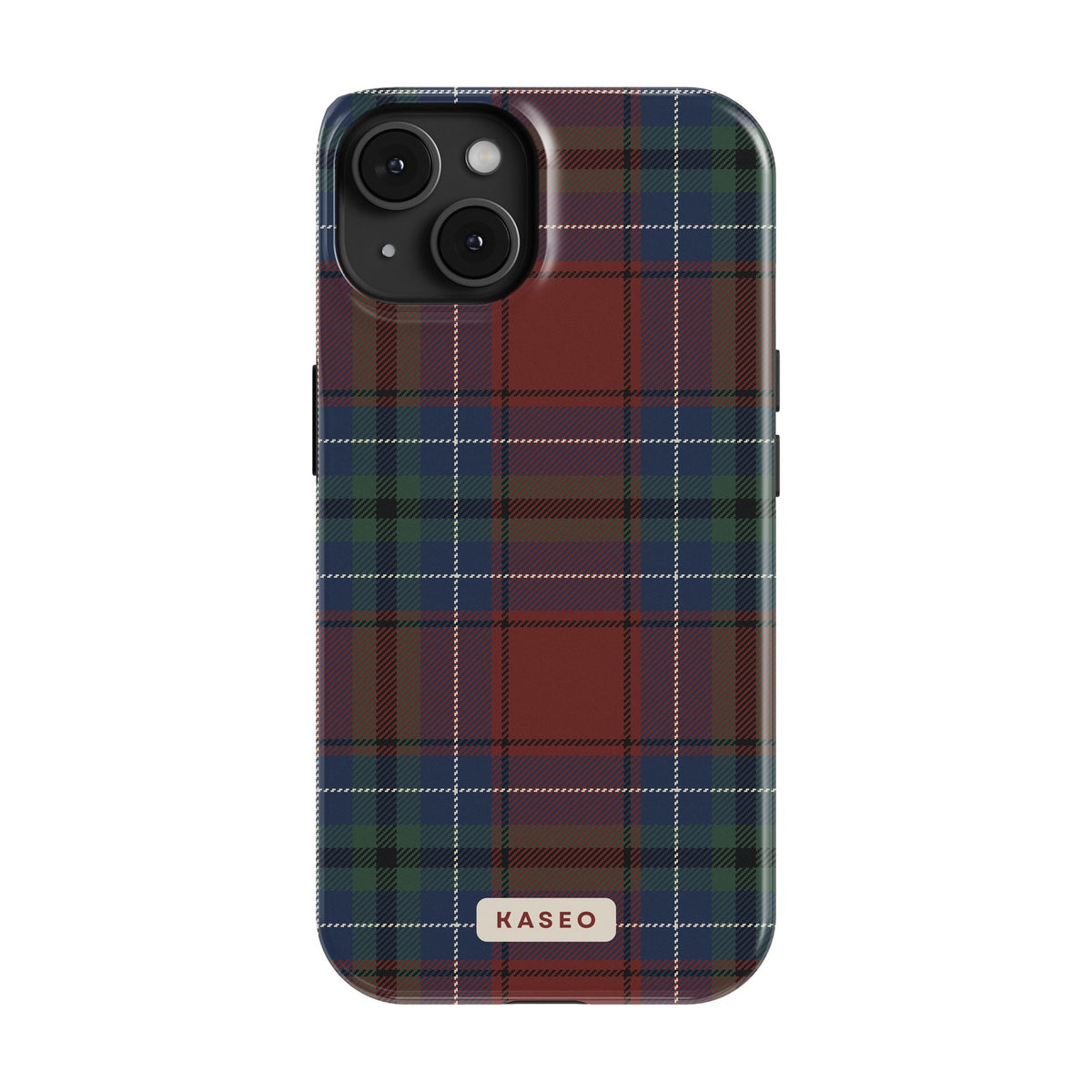 Burgundy Tartan case - iPhone 14