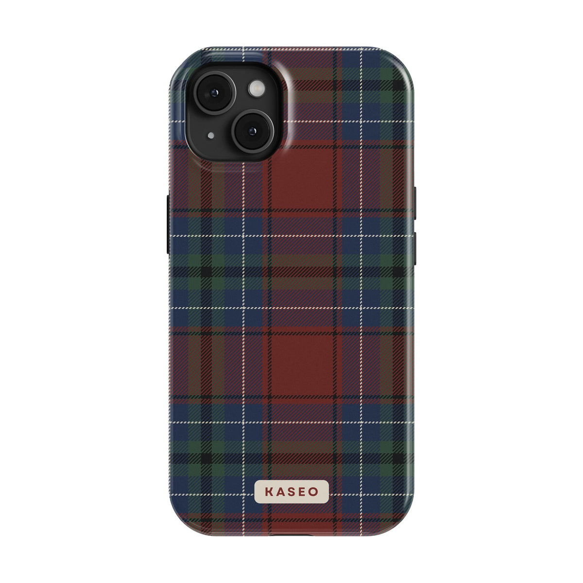 Burgundy Tartan case - iPhone 13
