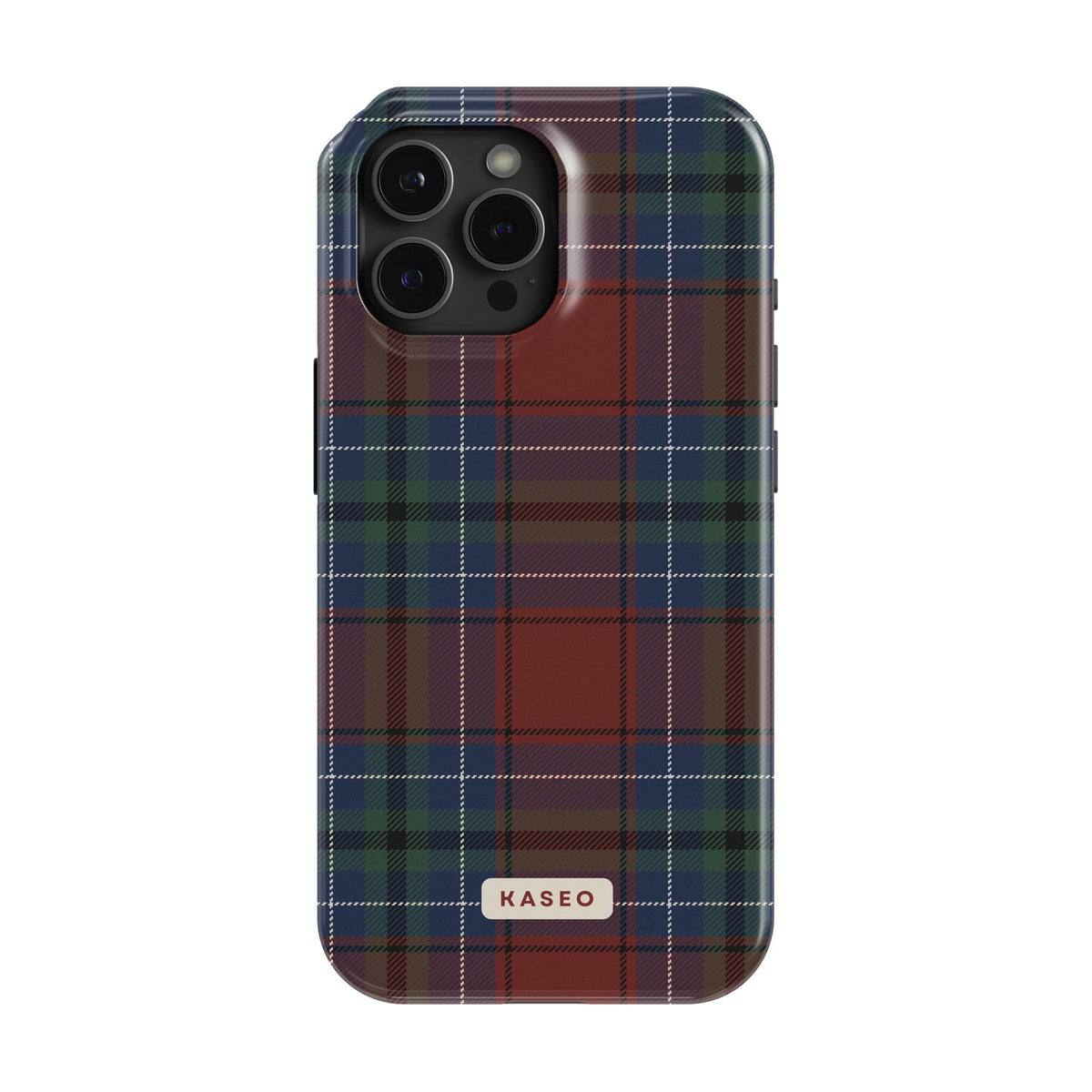 Burgundy Tartan case - iPhone 13 Pro Max