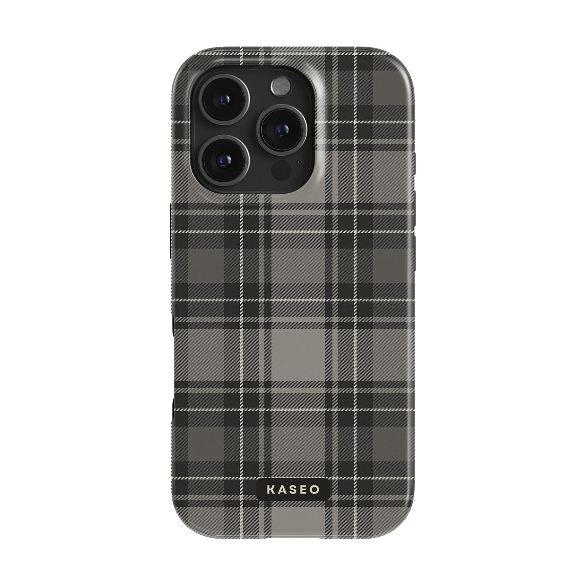 Grey Tartan case - iPhone 16 Pro
