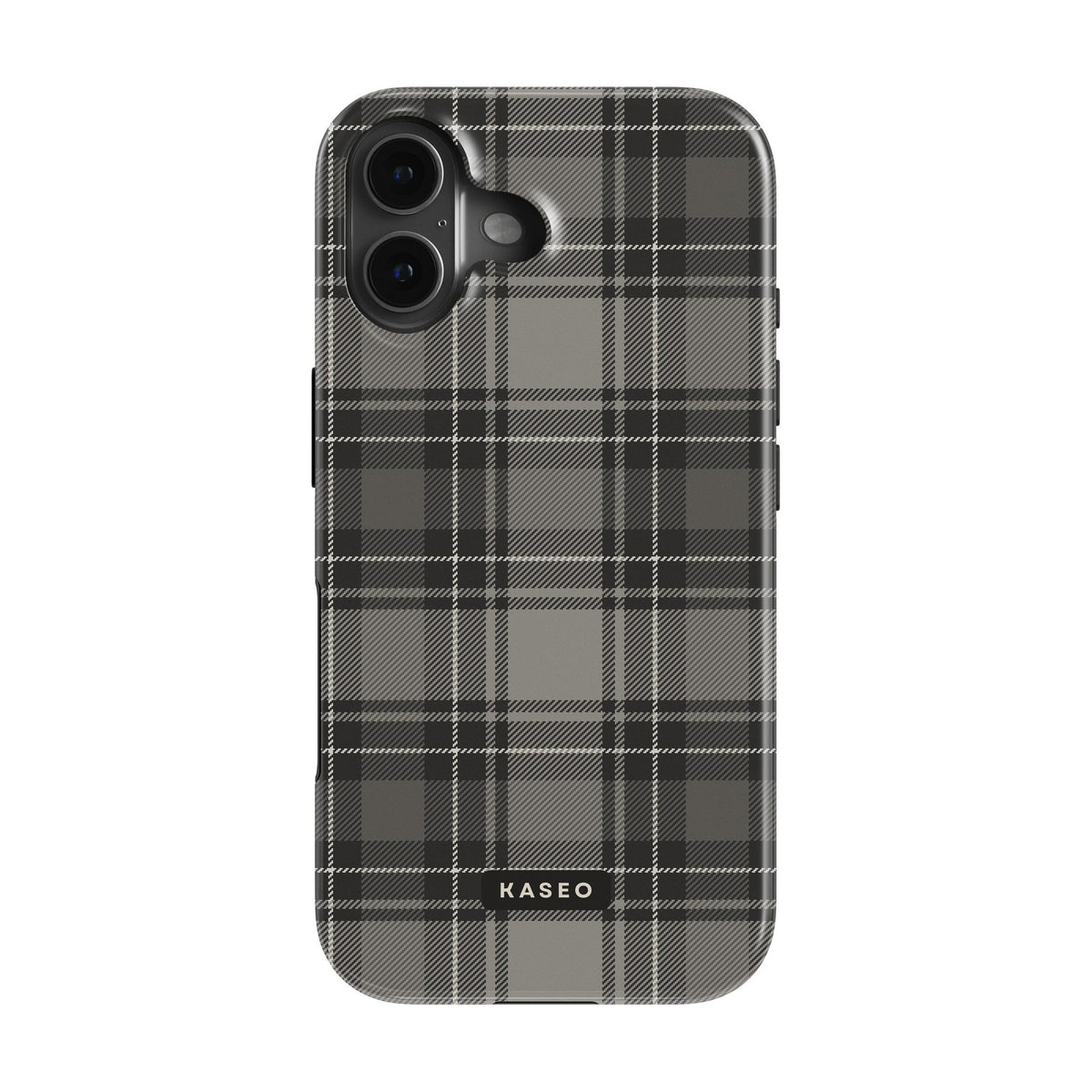 Grey Tartan case - iPhone 16 Plus
