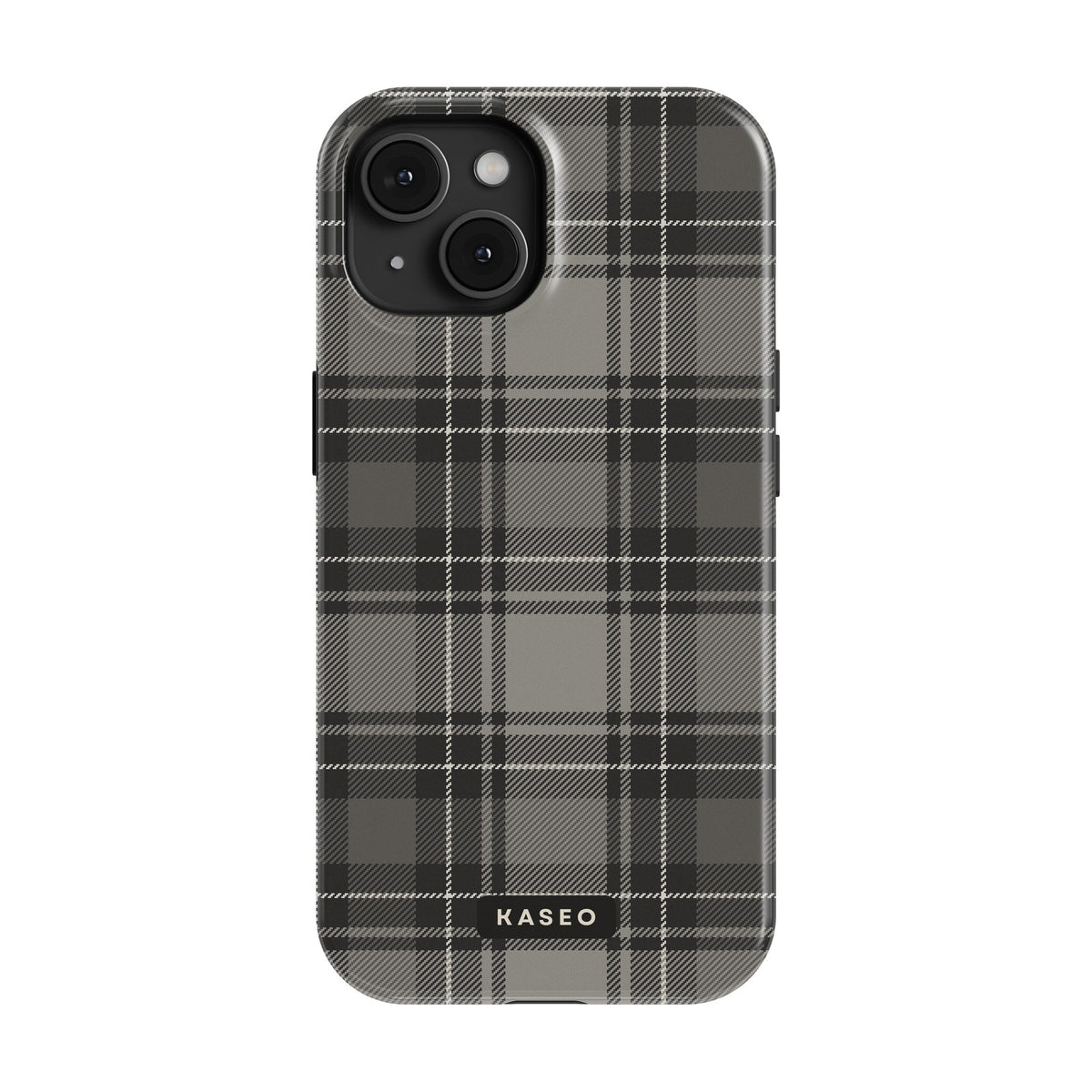 Grey Tartan case - iPhone 15