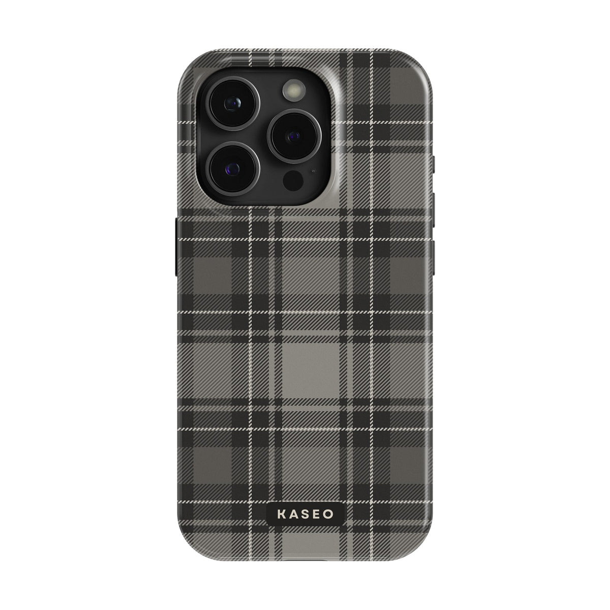 Grey Tartan case - iPhone 15 Pro